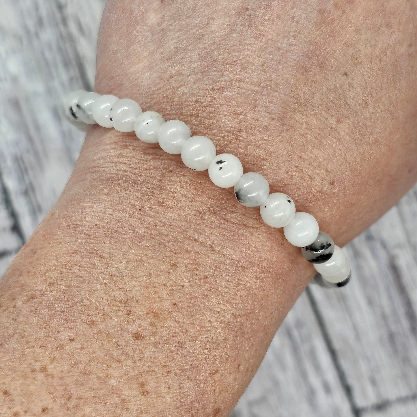 6mm Reiki Infused Tourmalinated (Black Rutile) Quartz Bracelet